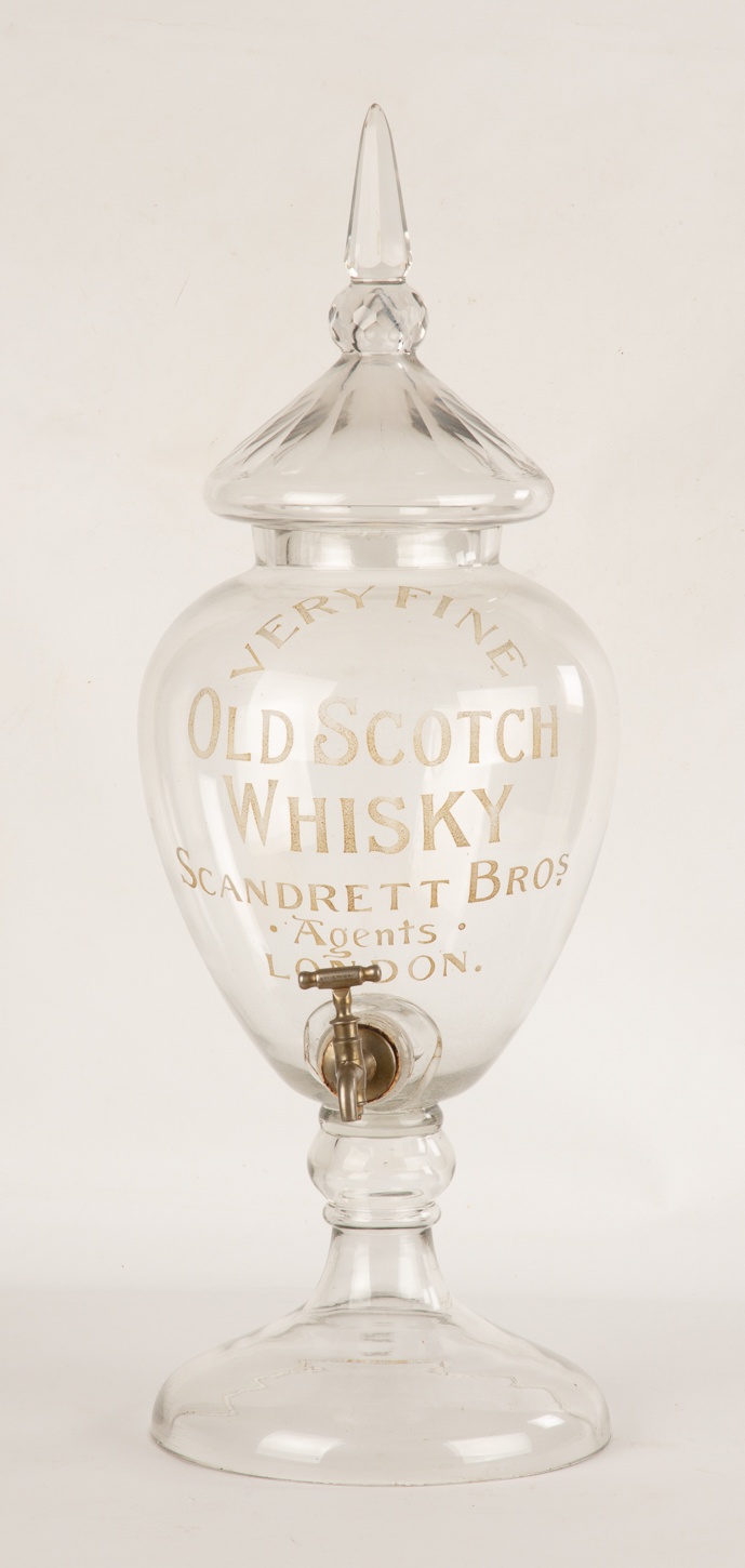 Old Scotch Whisky Glass Decanter Cottone Auctions