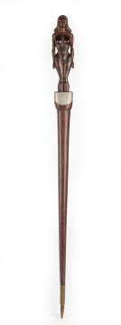 Carved Mahogany Swagger Stick