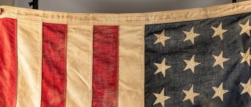 US 48 Star Hoisting Flag - Sea