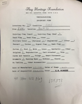 US 48 Star Hoisting Flag - Sea