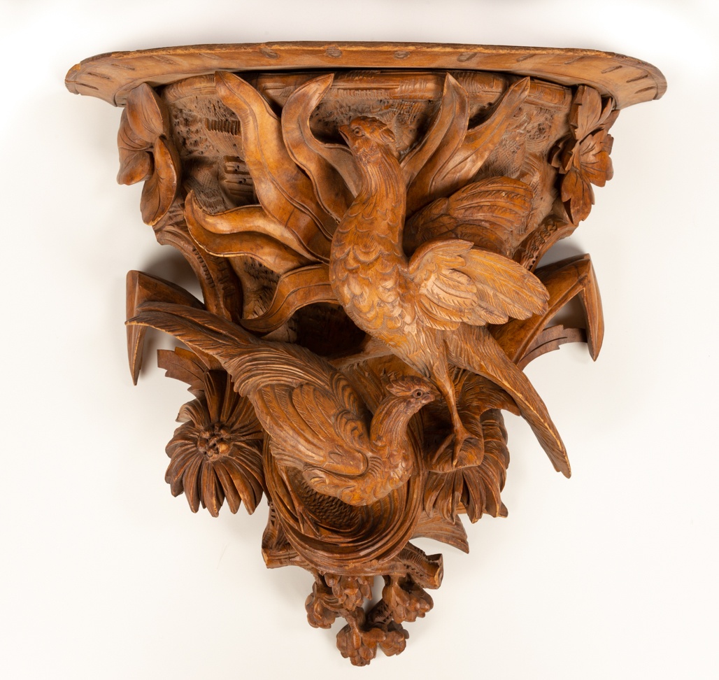 Black Forest Carved Wall Shelf Cottone Auctions