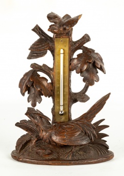Carved Black Forest Thermometer