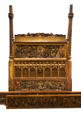 An Unusual French Tester Bed, attributed to Lesage, Paris