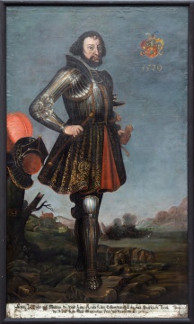 Renaissance Style Military Portrait Painting 
