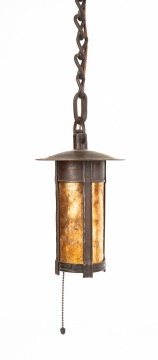 Arts & Crafts Hammered Copper Lantern