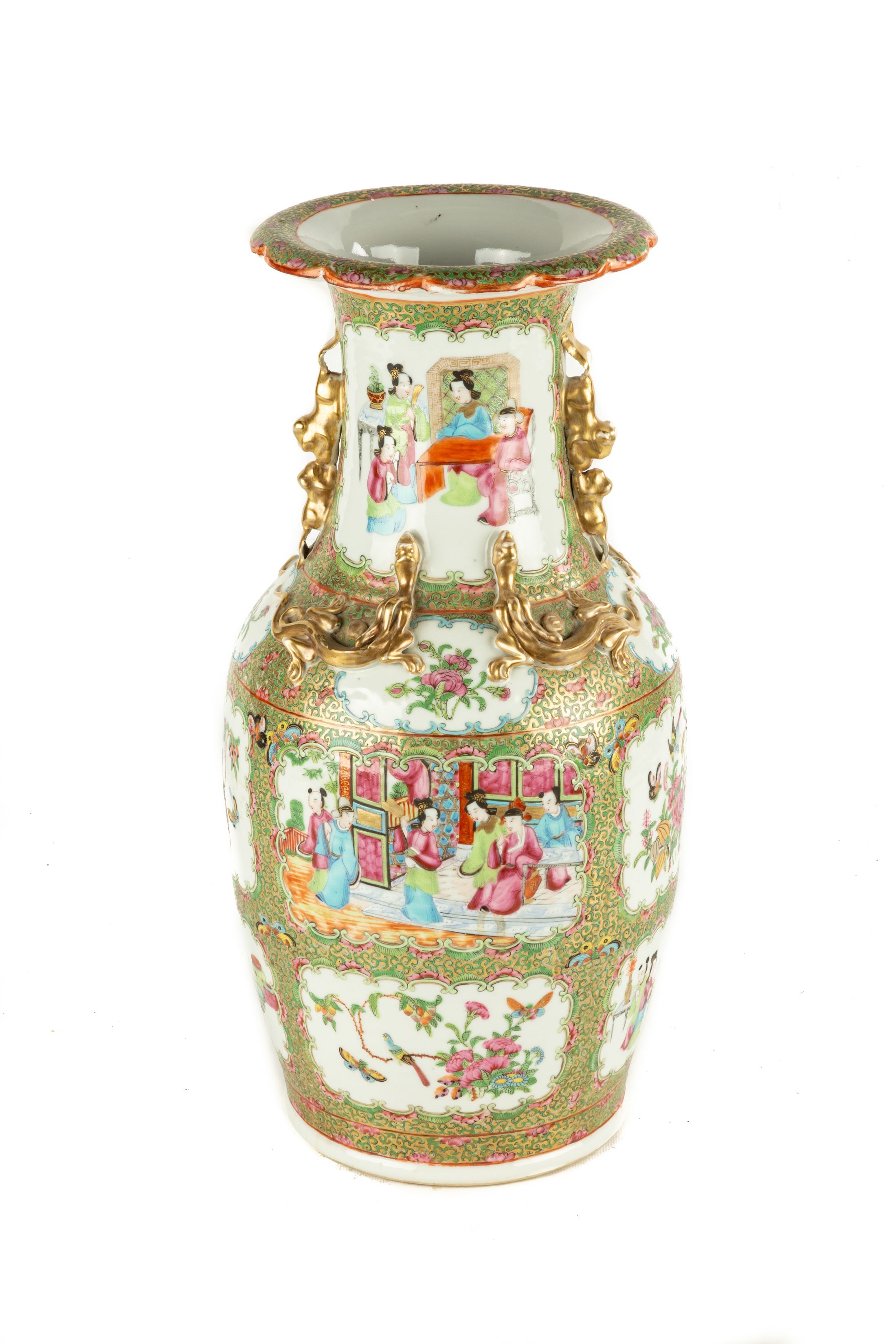 Chinese Rose Medallion Vase
