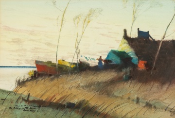 Roy Mason (American, 1886-1972) "Lake Champlain House"