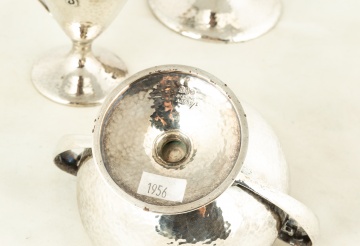 Gorham Sterling Silver Hand-Hammered Tea Set