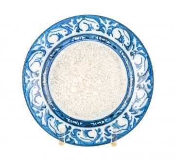 Dedham Rabbit Pottery Plate