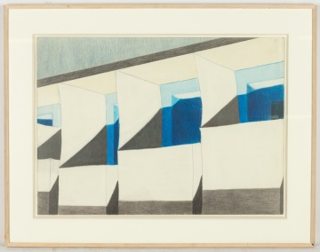 Emilio Sanchez (Cuban/American, 1921-1999) "Toldos Blanco"