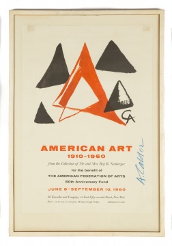 Alexander Calder, Knoedler Gallery Exhibition Poster