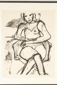 Richard Diebenkorn (American, 1922-1993) Seated Woman with Crossed Hands