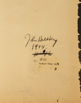 John Hultberg (American, 1922 - 2005) "Express Train Sky"