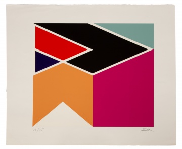 (2) Larry Zox (American, 1937-2006) "Untitled"