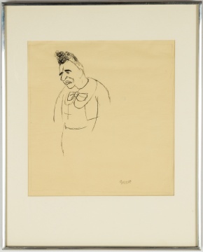 George Grosz (German, 1893-1959) "Sad Clown"