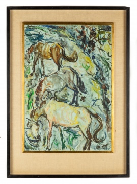 Siauw Tik Kwie (Indonesian, 1913 - 1988) Horses