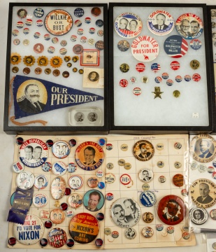 Vintage Political Buttons & Ephemera
