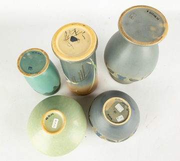 (5) Roseville Art Pottery