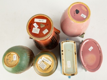 (6) Roseville Art Pottery Vases