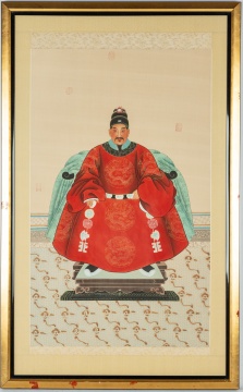 (2) Chinese Court Paintings on Silk