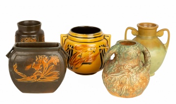(5) Roseville Art Pottery