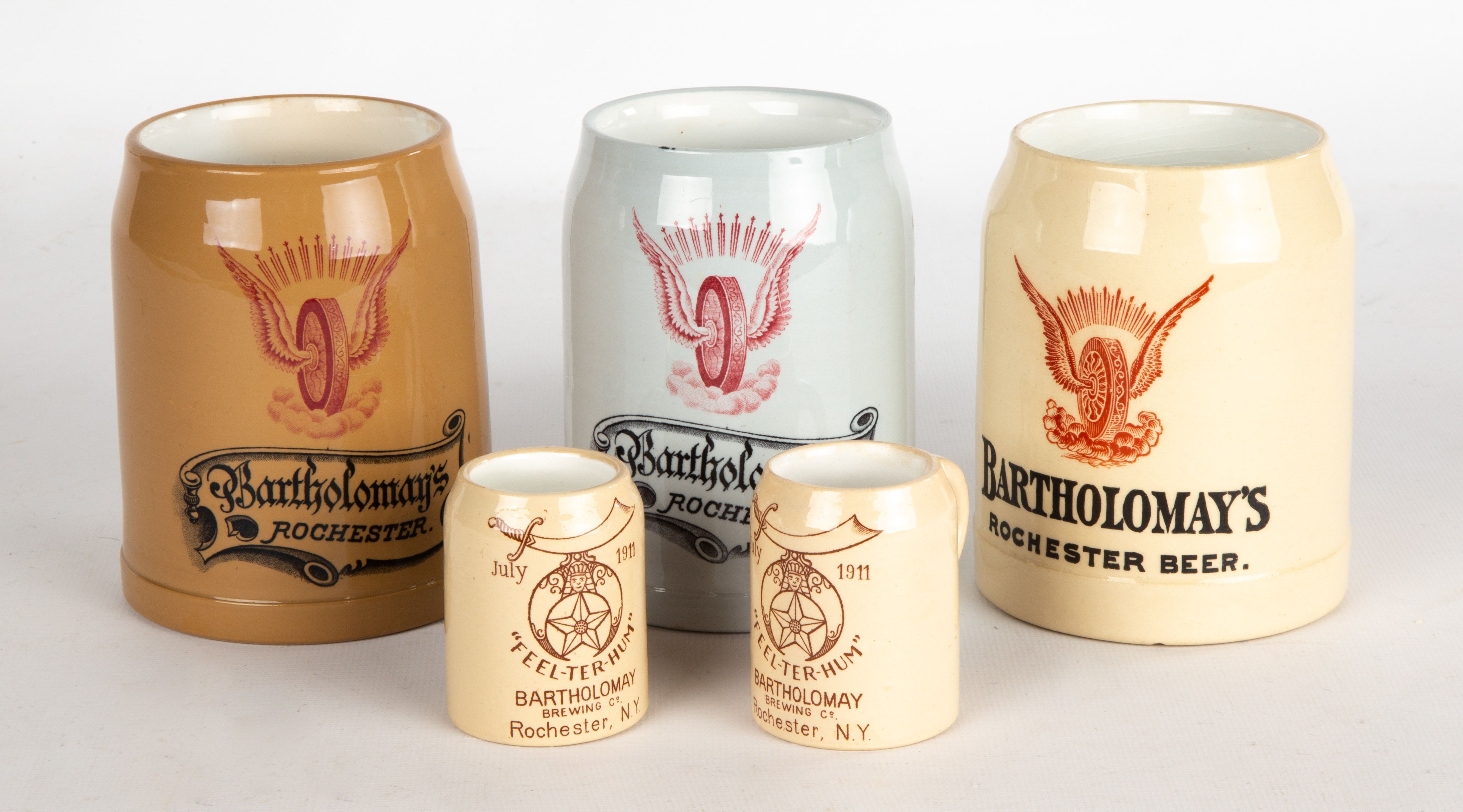 Bartholomay Brewing Co. Rochester, NY Advertising Mugs Cottone Auctions