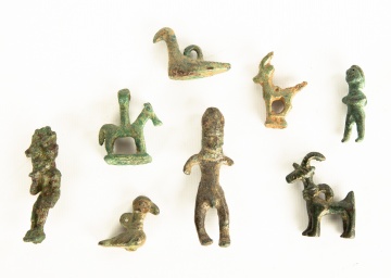 (8) Middle Eastern Bronze Amulets