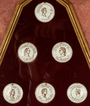 Roman Porcelain Enameled Medallions