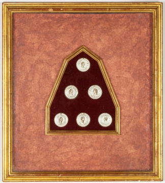 Roman Porcelain Enameled Medallions