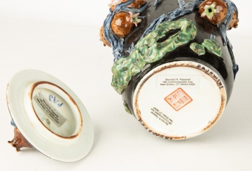 Chinese Famille Noire Porcelain Covered Jar