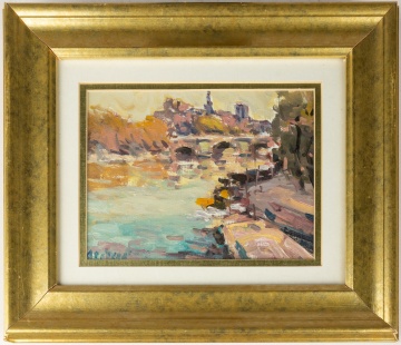 Impressionist Painting of Paris Street Scene