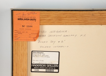 Shiro Ikegawa (Japanese/American, b. 1933) "Boxed Sky #2"