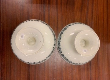 Pair of Creil Footed Pearlware Compotes