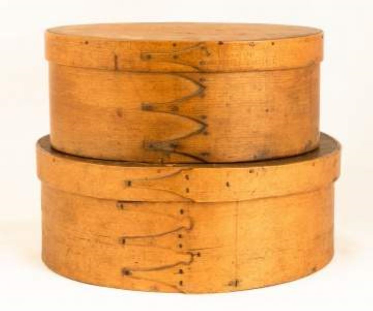 Early Oval New England Box and Shaker Pantry Box