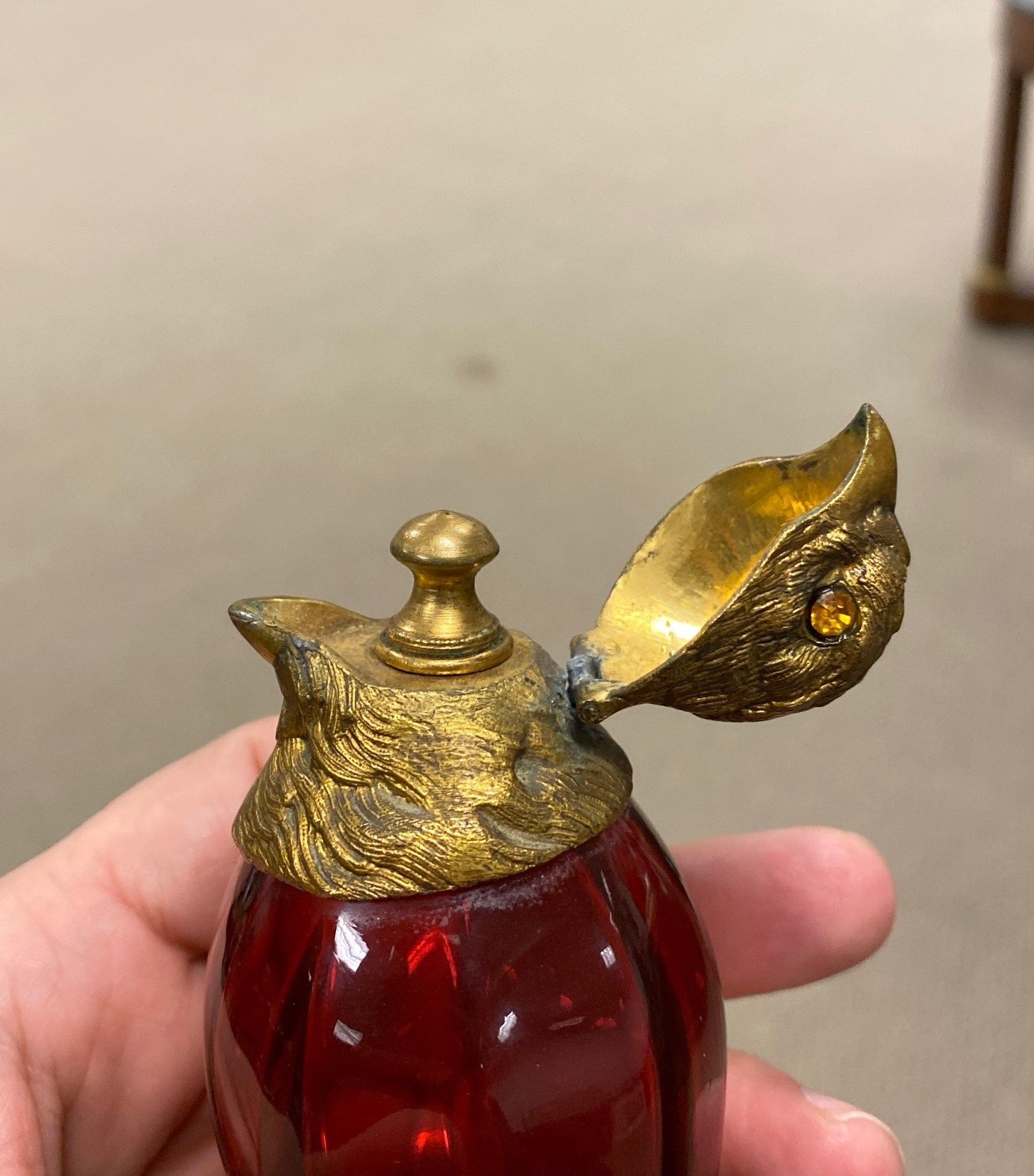 Bird Form Glass Perfume