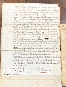 Bill of Sale of a Lady Slave and Her Young Boy