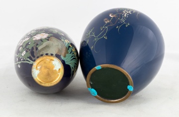 (2) Japanese Cloisonné Vases