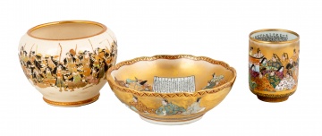 (3) Pieces of Satsuma Porcelain