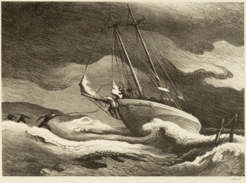 Thomas Hart Benton (American, 1889-1975) "After the Blow"