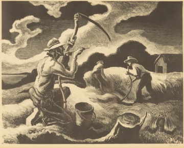 Thomas Hart Benton (American, 1889-1975) "Island Hay"