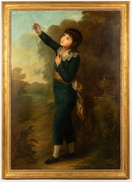 18th/19th Century English Portrait of a Young Boy with Kite