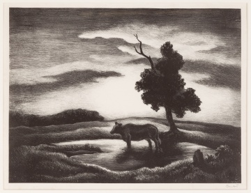Thomas Hart Benton (American, 1889-1975) "Sunset"