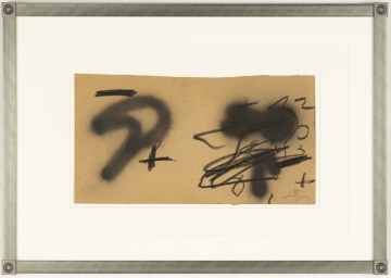 Antoni Tàpies (Spanish, 1923-2012) Untitled, DWG for cover