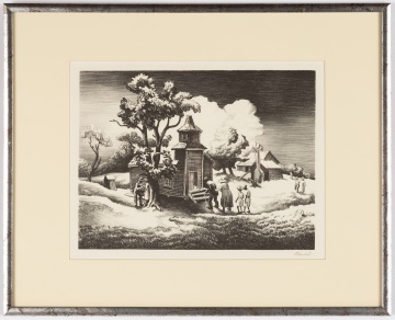 Thomas Hart Benton (American, 1889-1975) "Sunday Morning"