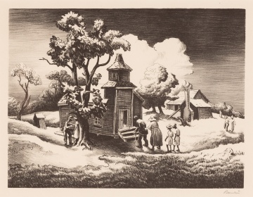 Thomas Hart Benton (American, 1889-1975) "Sunday Morning"