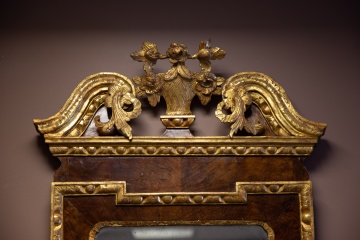 Fine George III Mahogany & Parcel Gilt Mirror