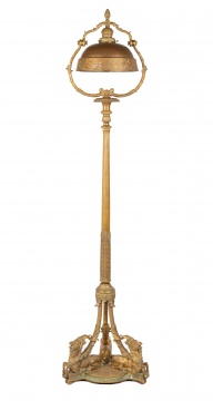 Unusual Tiffany Studios, New York Floor Lamp