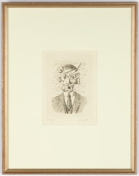 René Magritte (Belgian, 1898–1967) Untitled, plate III from Aube à l'Antipode