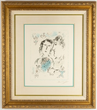 Marc Chagall (Russian/French, 1887-1985) "Engagement at the Circus"