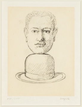 After René Magritte (Belgian, 1898-1967) Untitled from Le Lien de paille